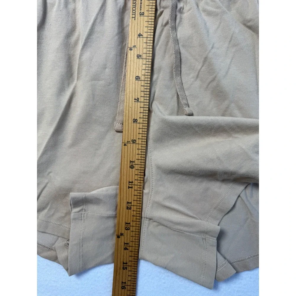 Athleisure Jordan Mens XL Athletic Shorts Tan Embroidered Jumpman Cotton